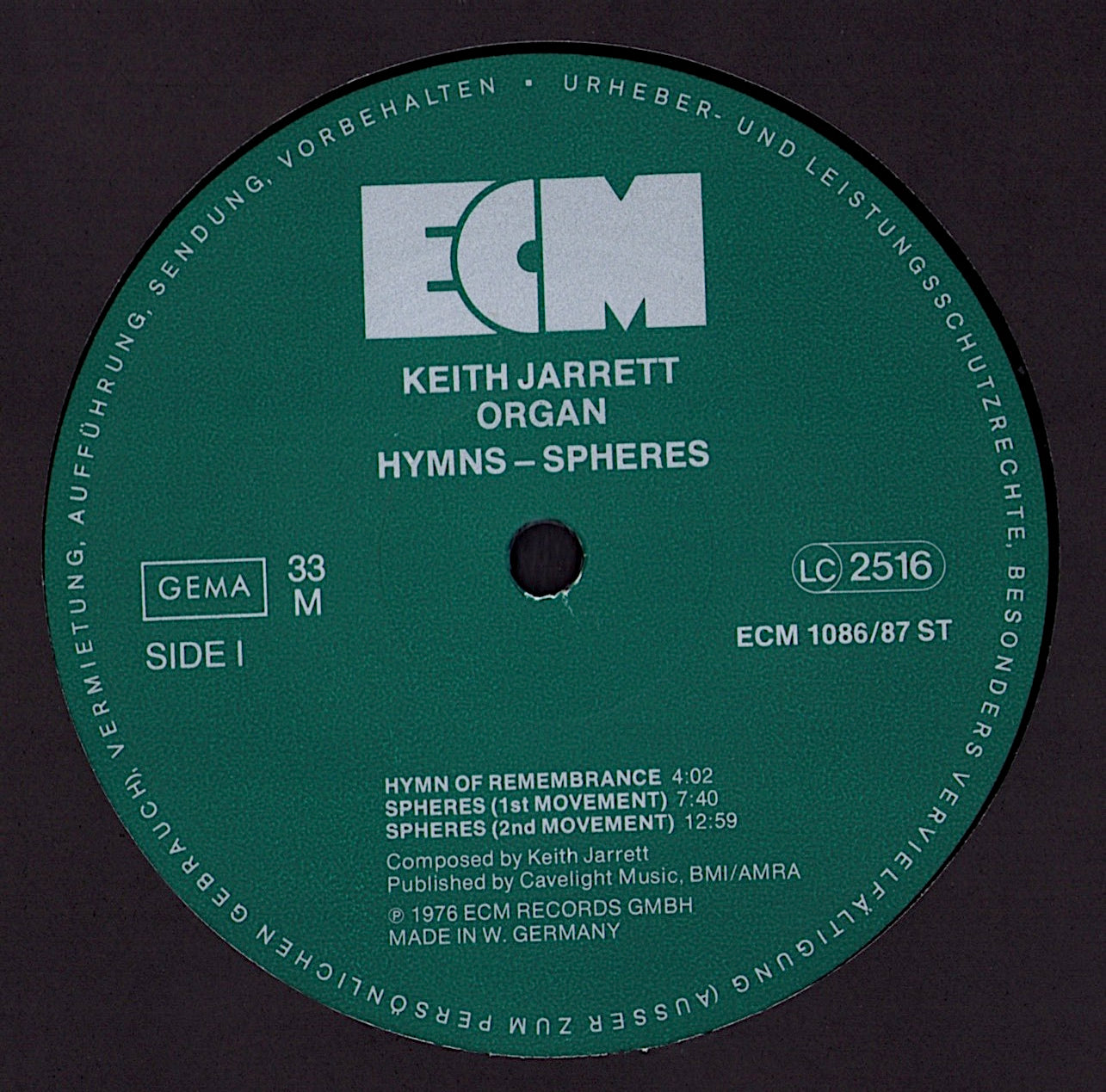 Keith Jarrett - Hymns Spheres Vinyl 2LP