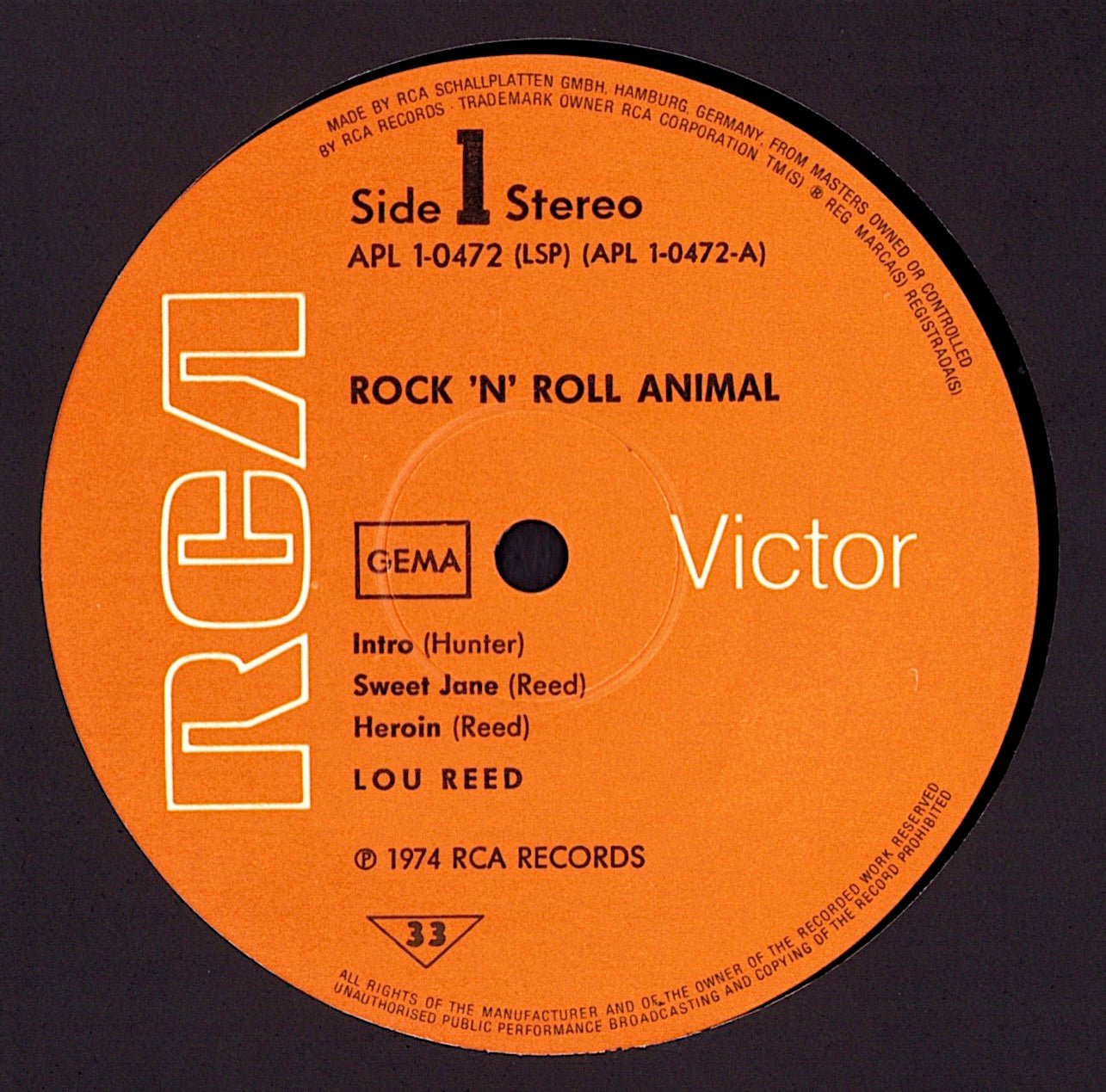 Lou Reed - Rock N Roll Animal Vinyl LP