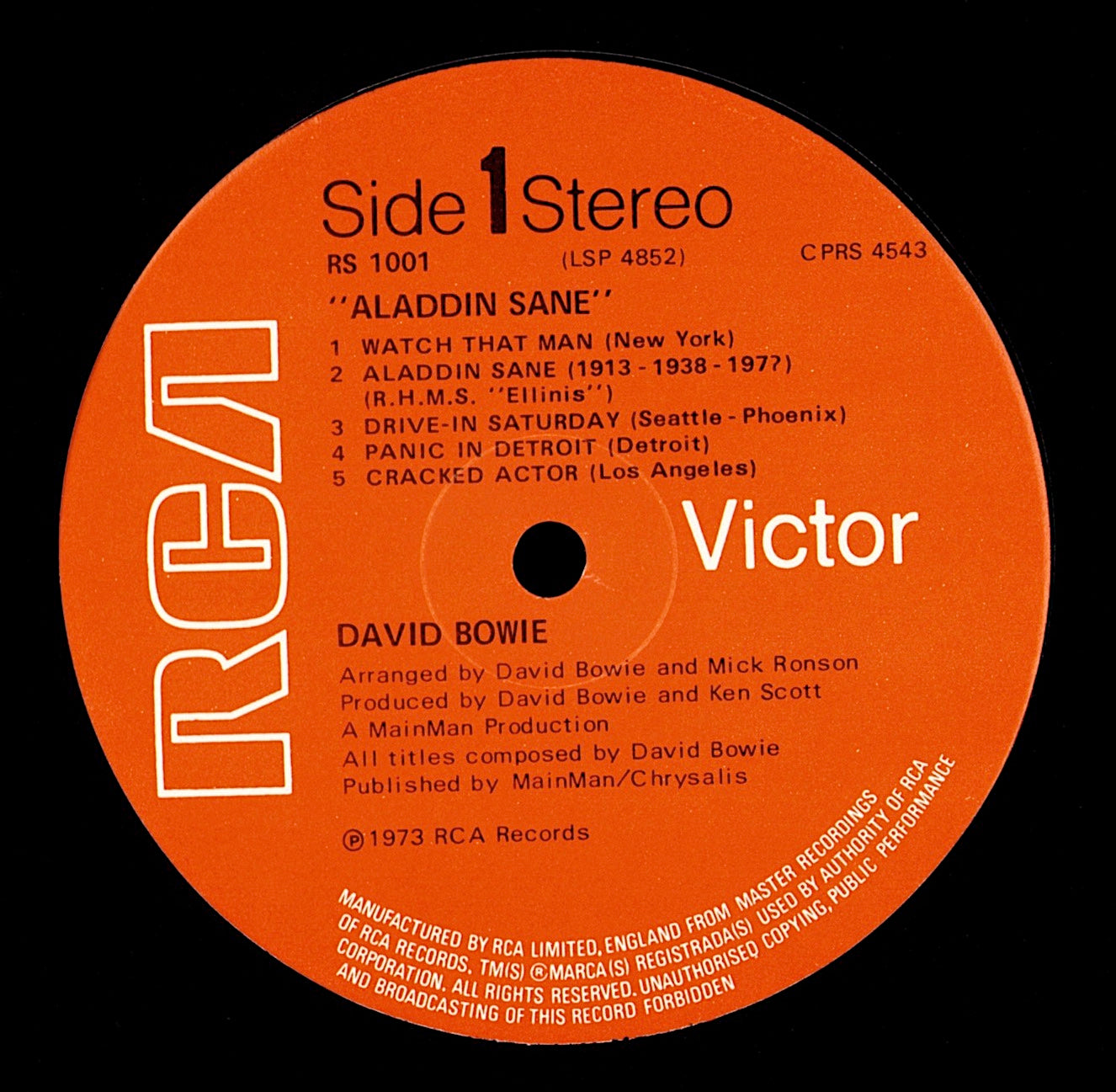 Bowie – Aladdin Sane Vinyl LP