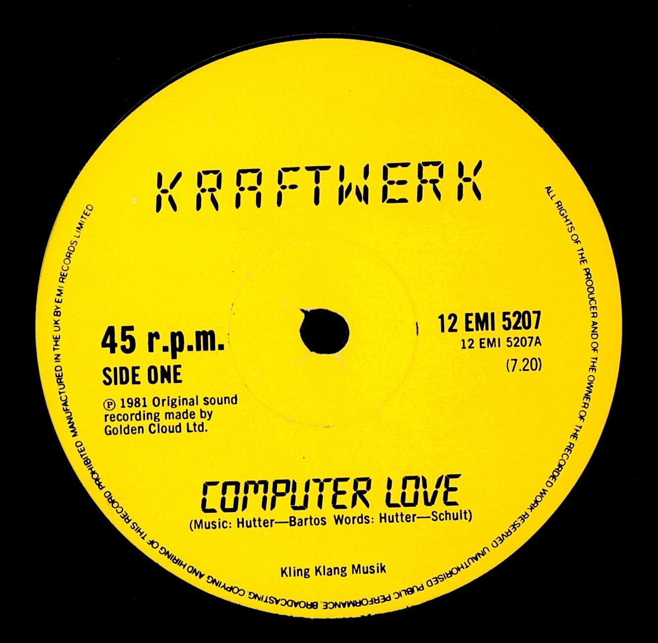 Kraftwerk - Computer Love / The Model Vinyl 12"