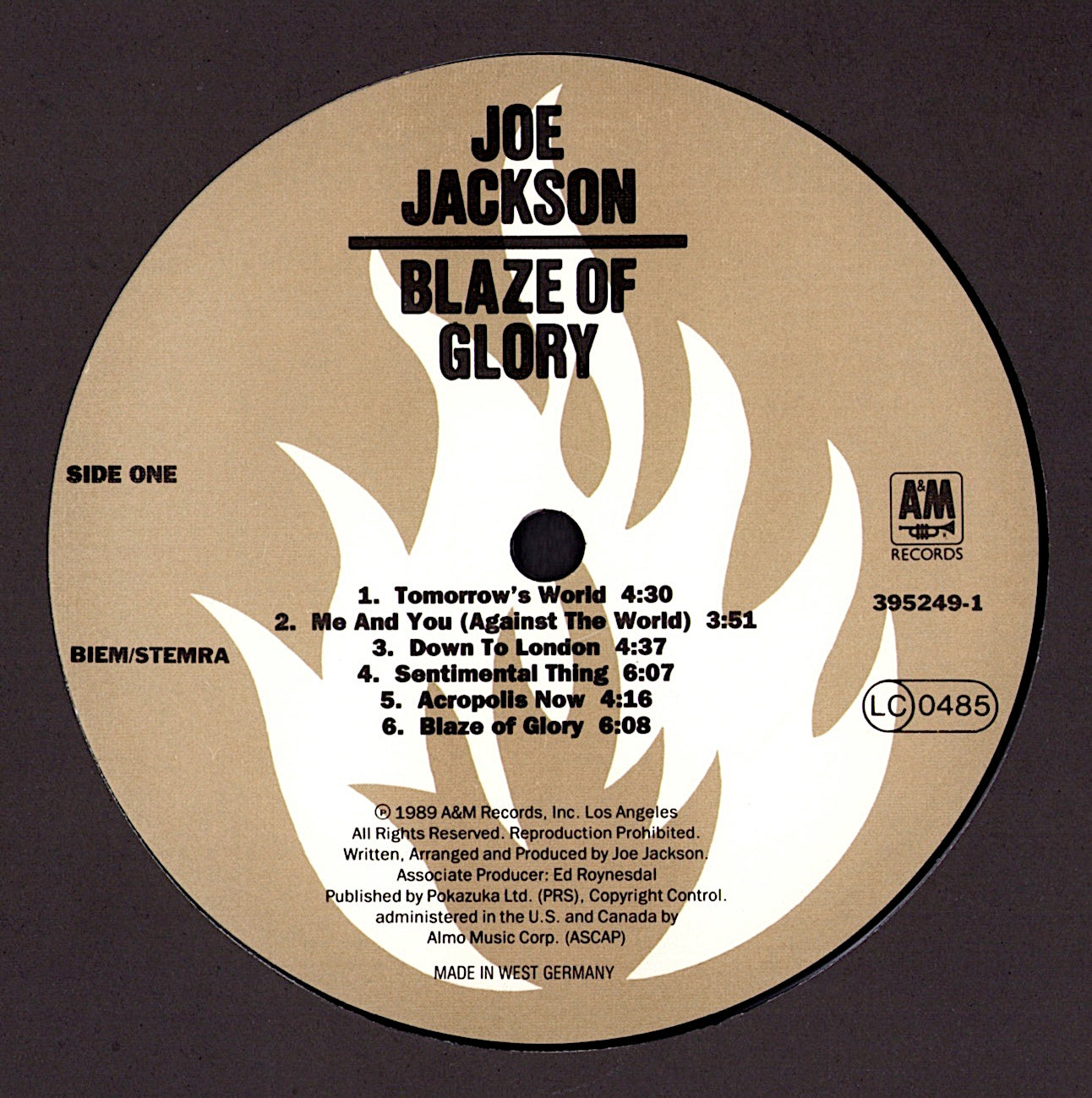 Joe Jackson – Body And Soul Vinyl LP Kopie