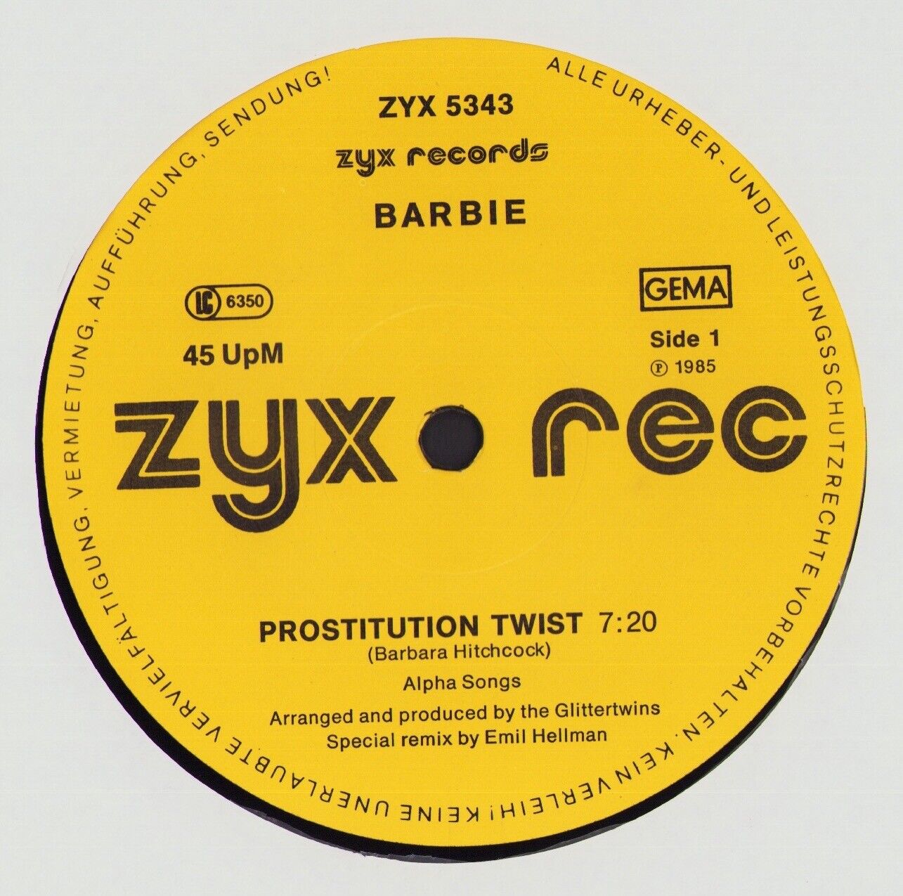 Barbie - Prostitution Twist Vinyl 12" DE