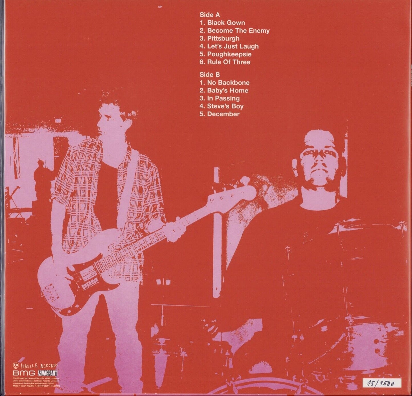 The Lemonheads - The Lemonheads Orange Black Splatter Vinyl LP Limited Edition