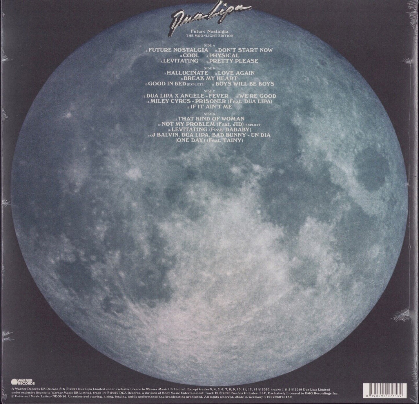 Dua Lipa - Future Nostalgia The Moonlight Edition Vinyl 2LP