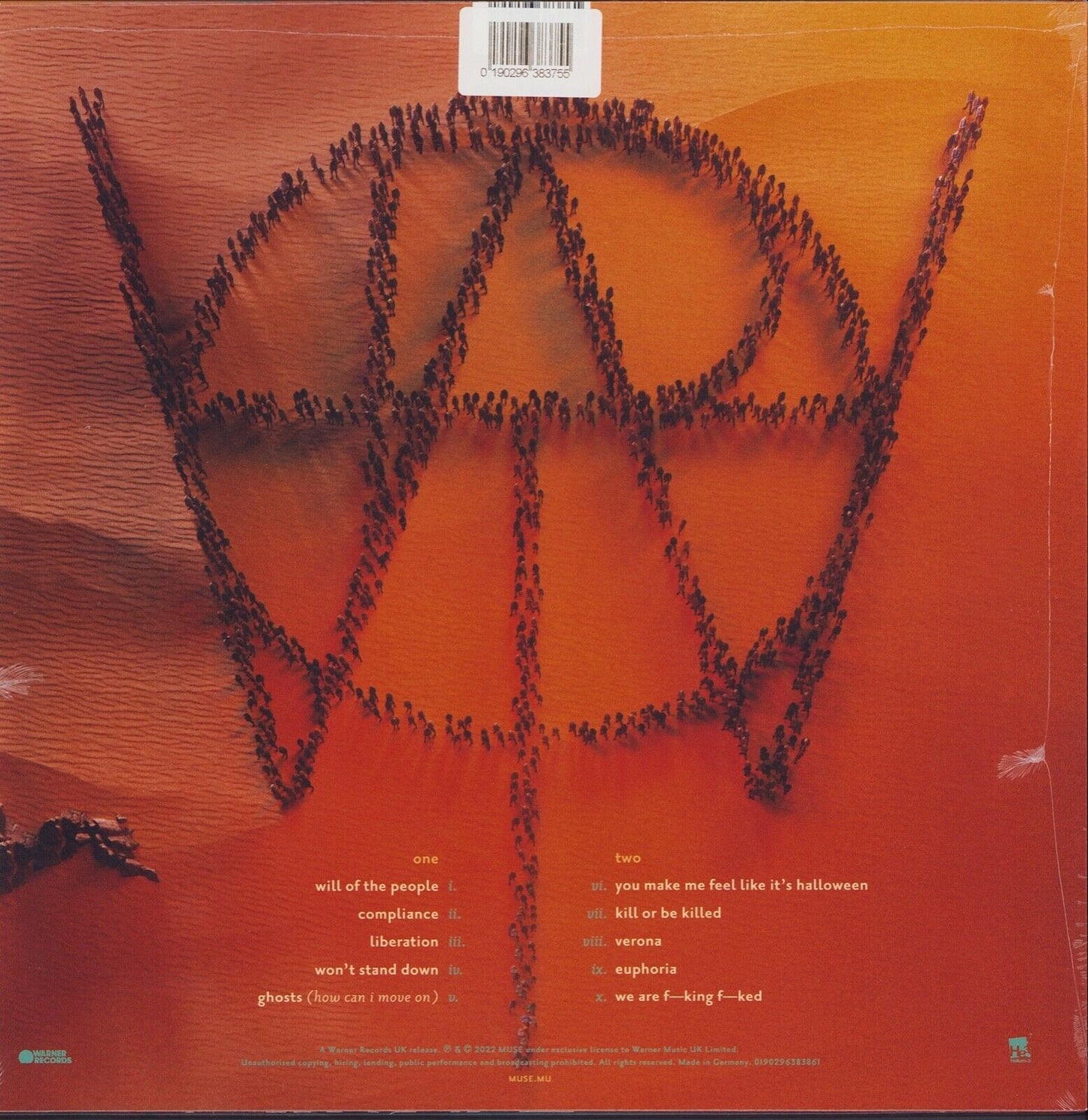 Muse - Will Of The People Cream Vinyl LP Limited Edition