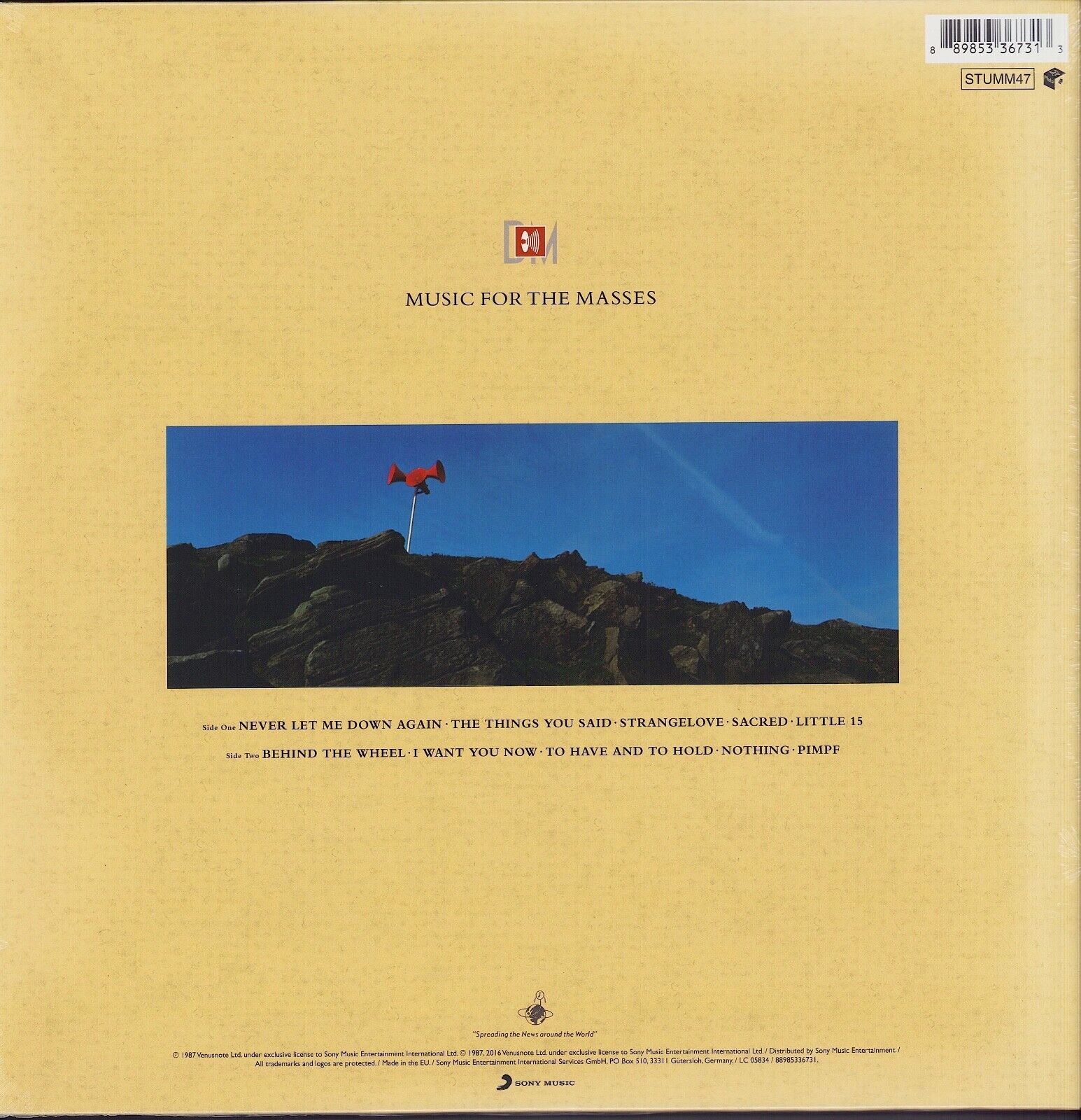 Depeche Mode - Music For The Masses Vinyl LP