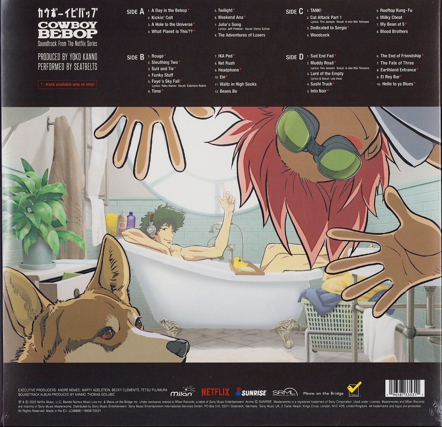 The Seatbelts, Yoko Kanno - Cowboy Bebop Soundtrack From The Netflix Series Translucent Red Marble Vinyl 2LP