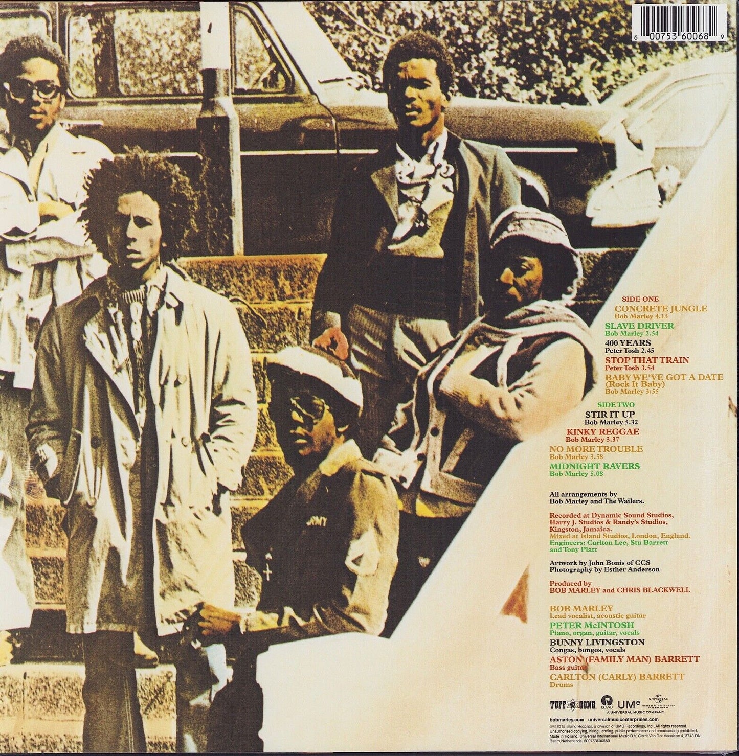 Bob Marley & The Wailers - Catch A Fire Vinyl LP