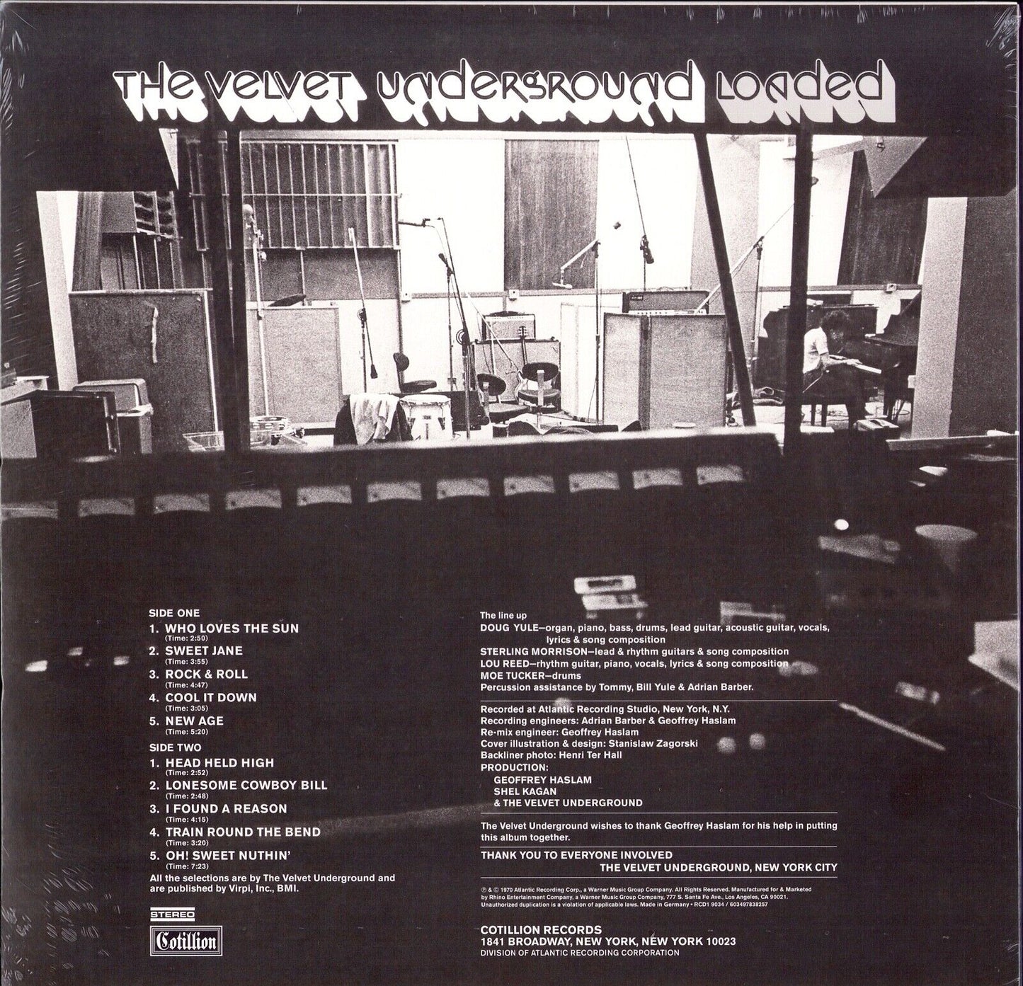 The Velvet Underground - Loaded Clear Vinyl LP Limited Edition