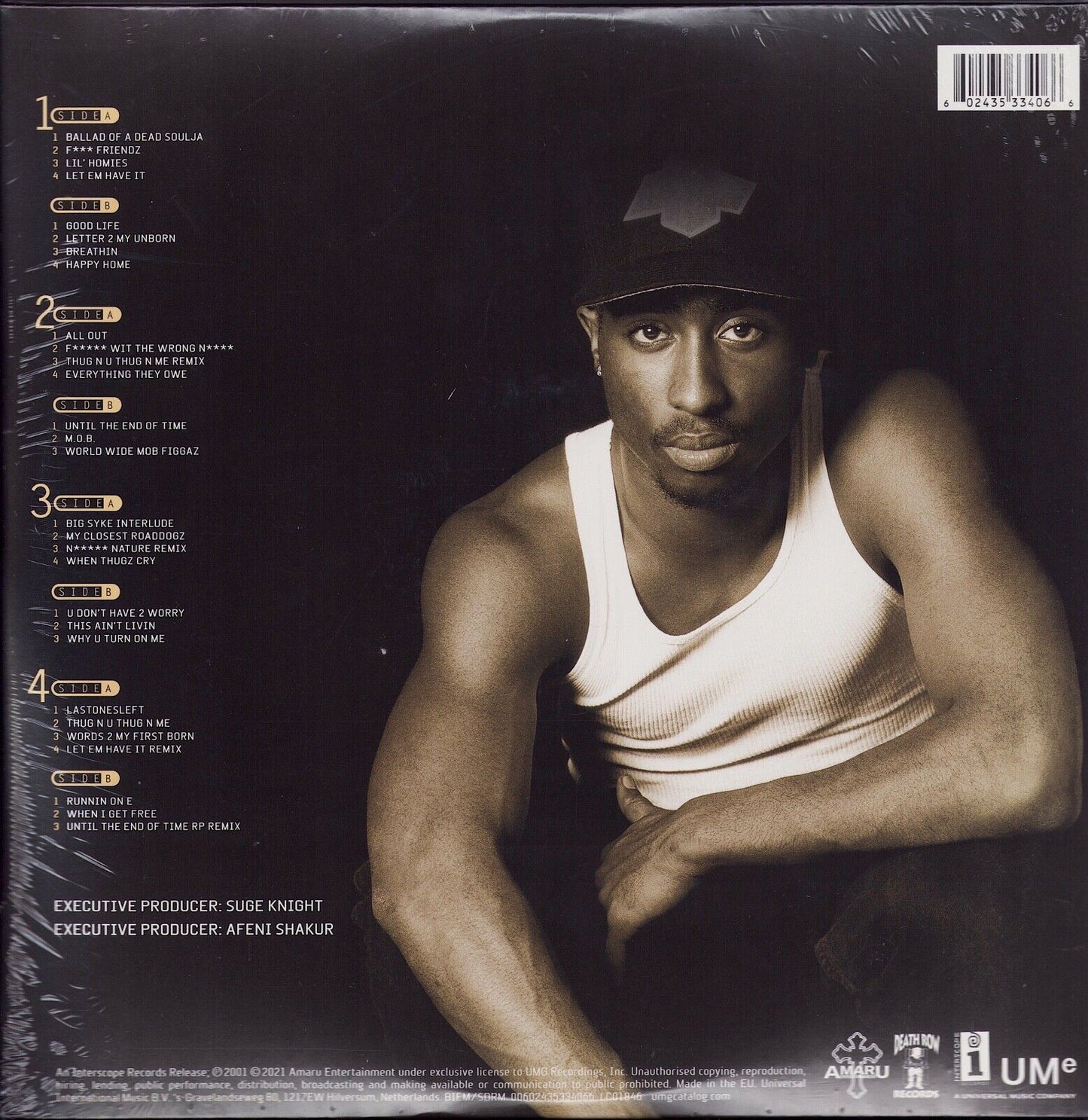 2Pac - Until The End Of Time Vinyl 4LP 20th Anniversary Edition