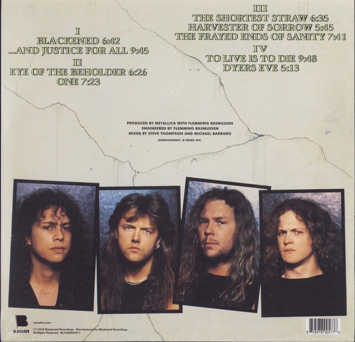 Metallica - ...And Justice For All Vinyl 2LP