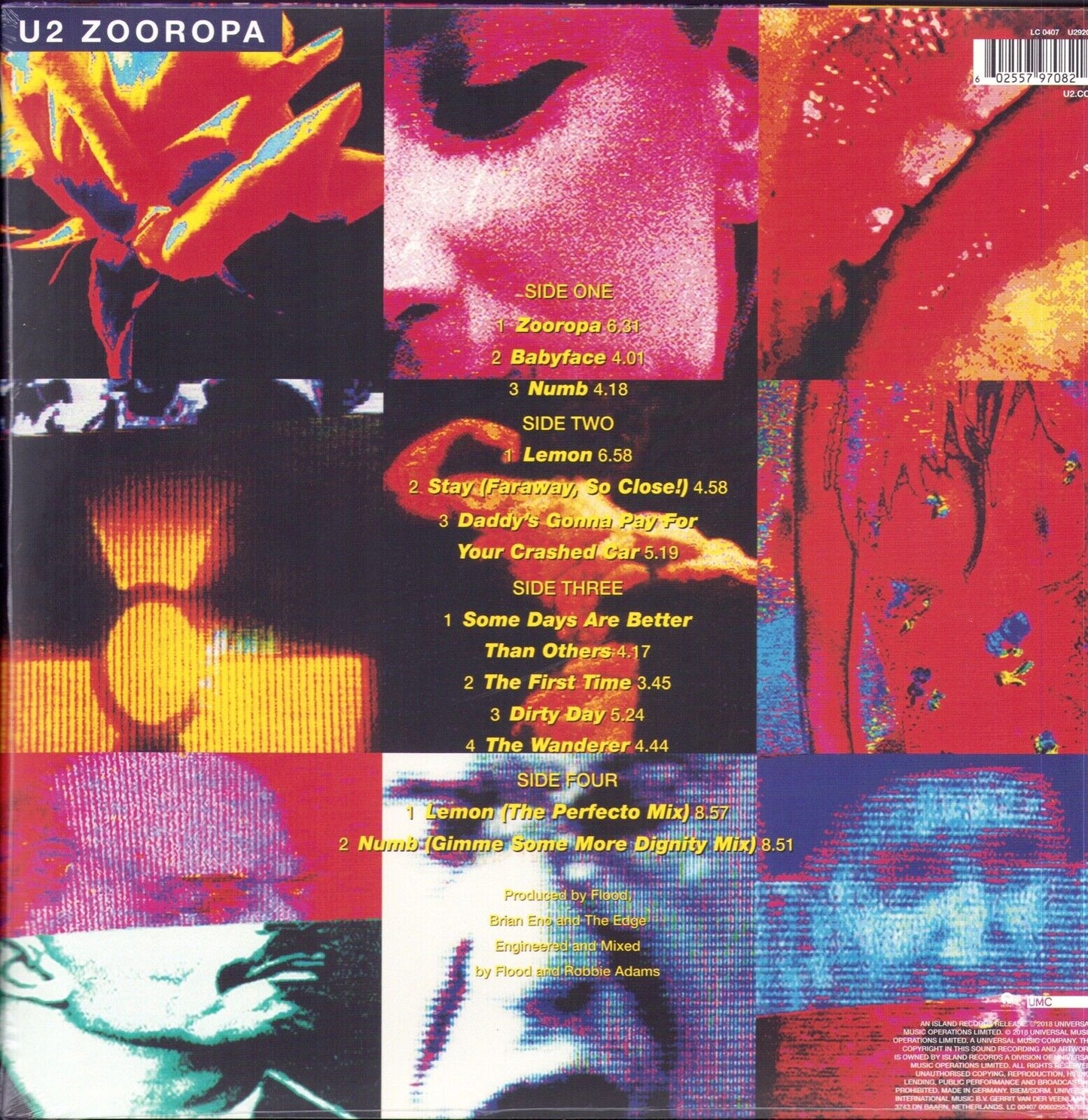 U2 - Zooropa Vinyl 2LP