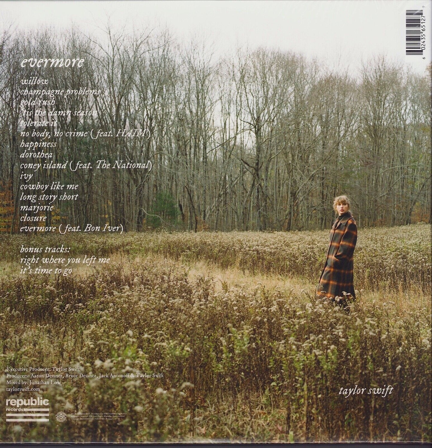 Taylor Swift - Evermore Green Vinyl 2LP Deluxe Edition