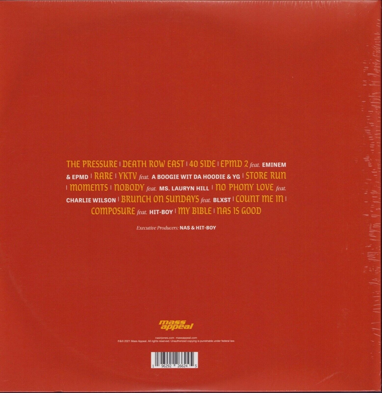 Nas - King's Disease 2 Gold Vinyl 2LP