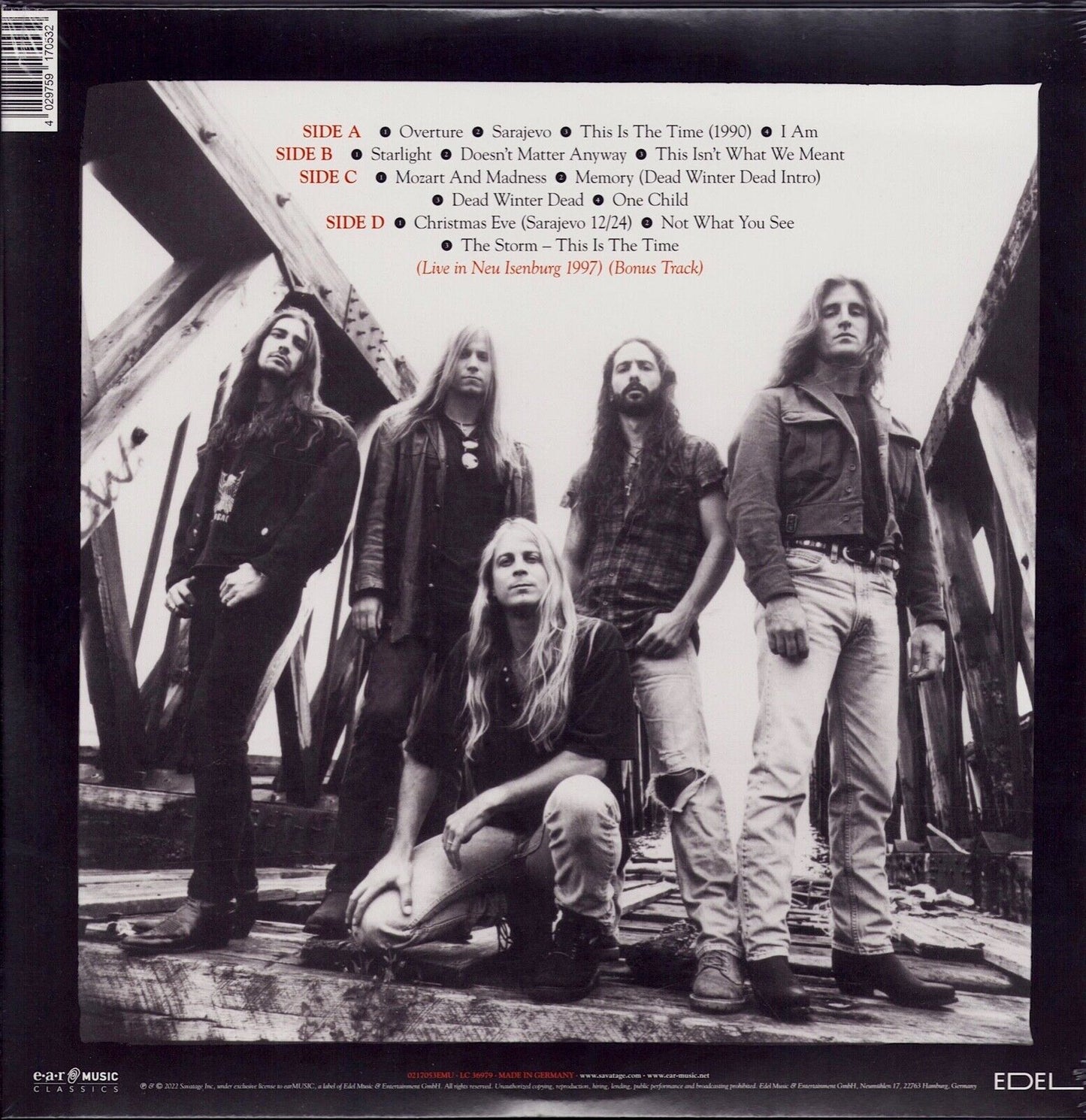 Savatage - Dead Winter Dead Black Vinyl 2LP