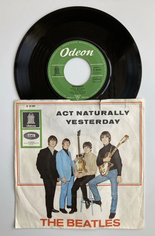 The Beatles - Act Naturally / Yesterday Vinyl 7" | DE Original | 1965