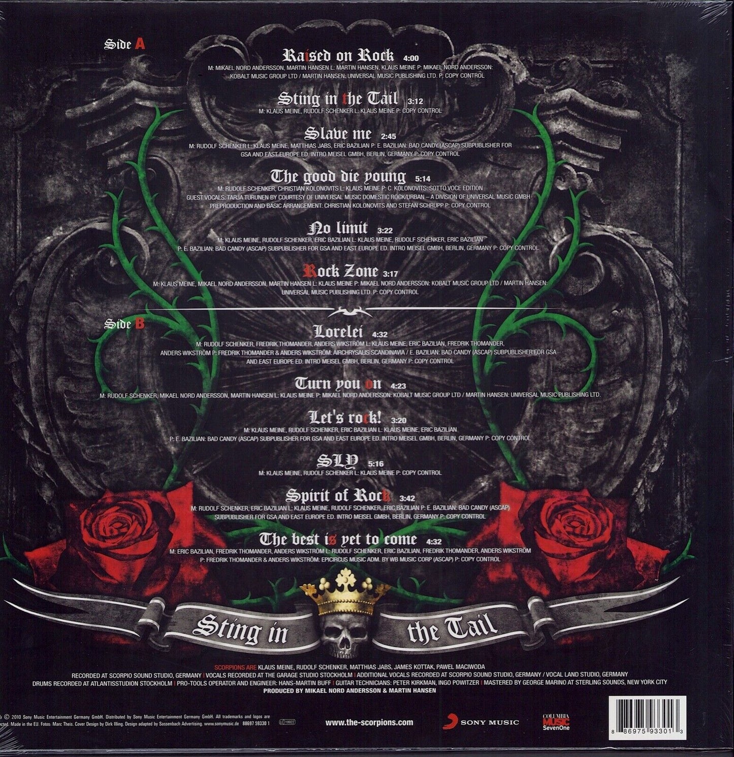 Scorpions - Sting In The Tail Vinyl LP