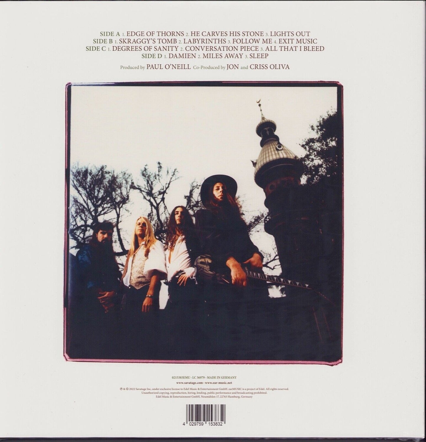 Savatage - Edge Of Thornsh Vinyl 2LP