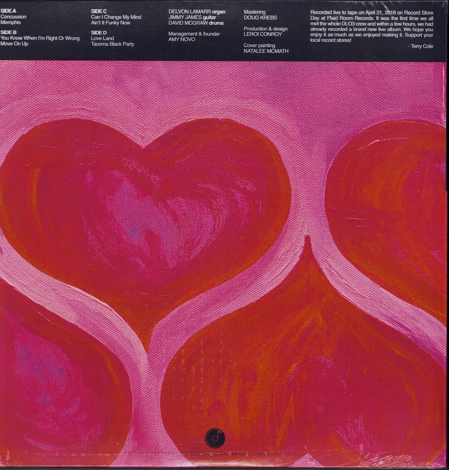 Delvon Lamarr Organ Trio - Live In Loveland! Pink Swirl Translucent Vinyl 2LP