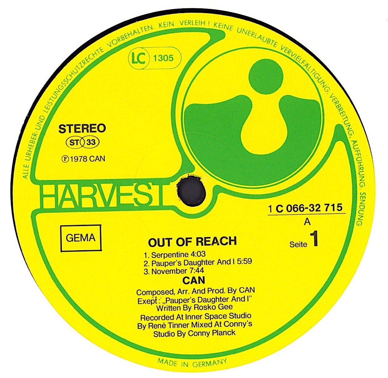 Can - Out Of Reach Vinyl LP
