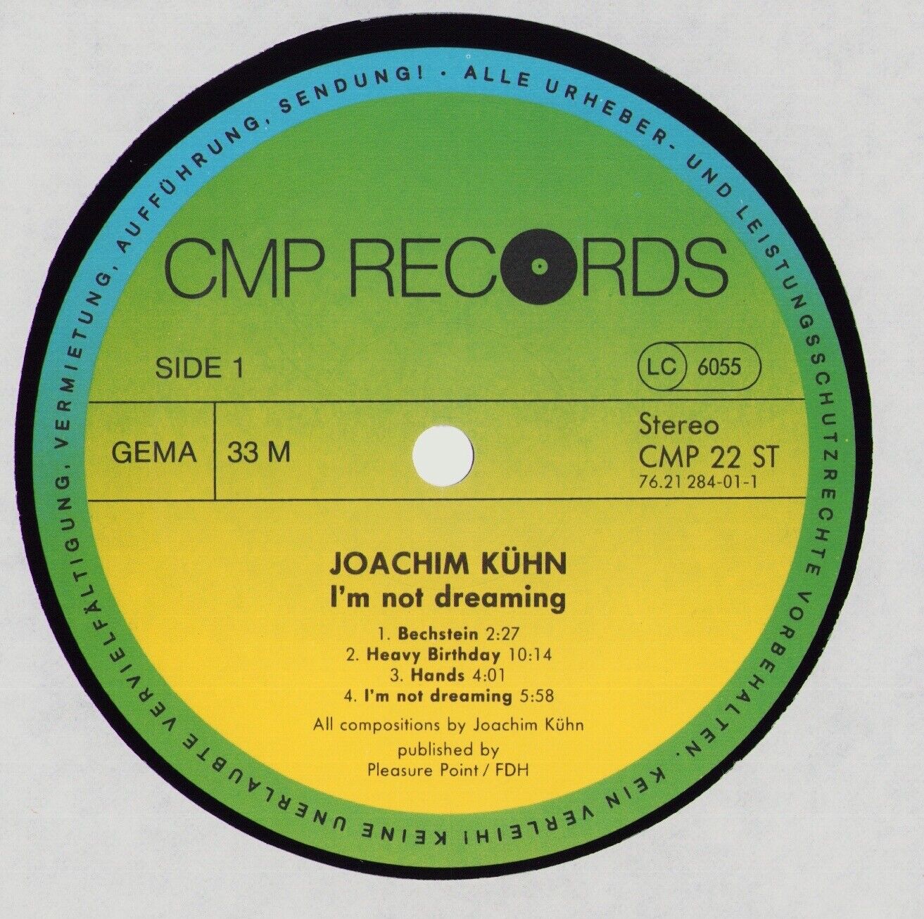 Joachim Kühn - I´m Not Dreaming Vinyl LP