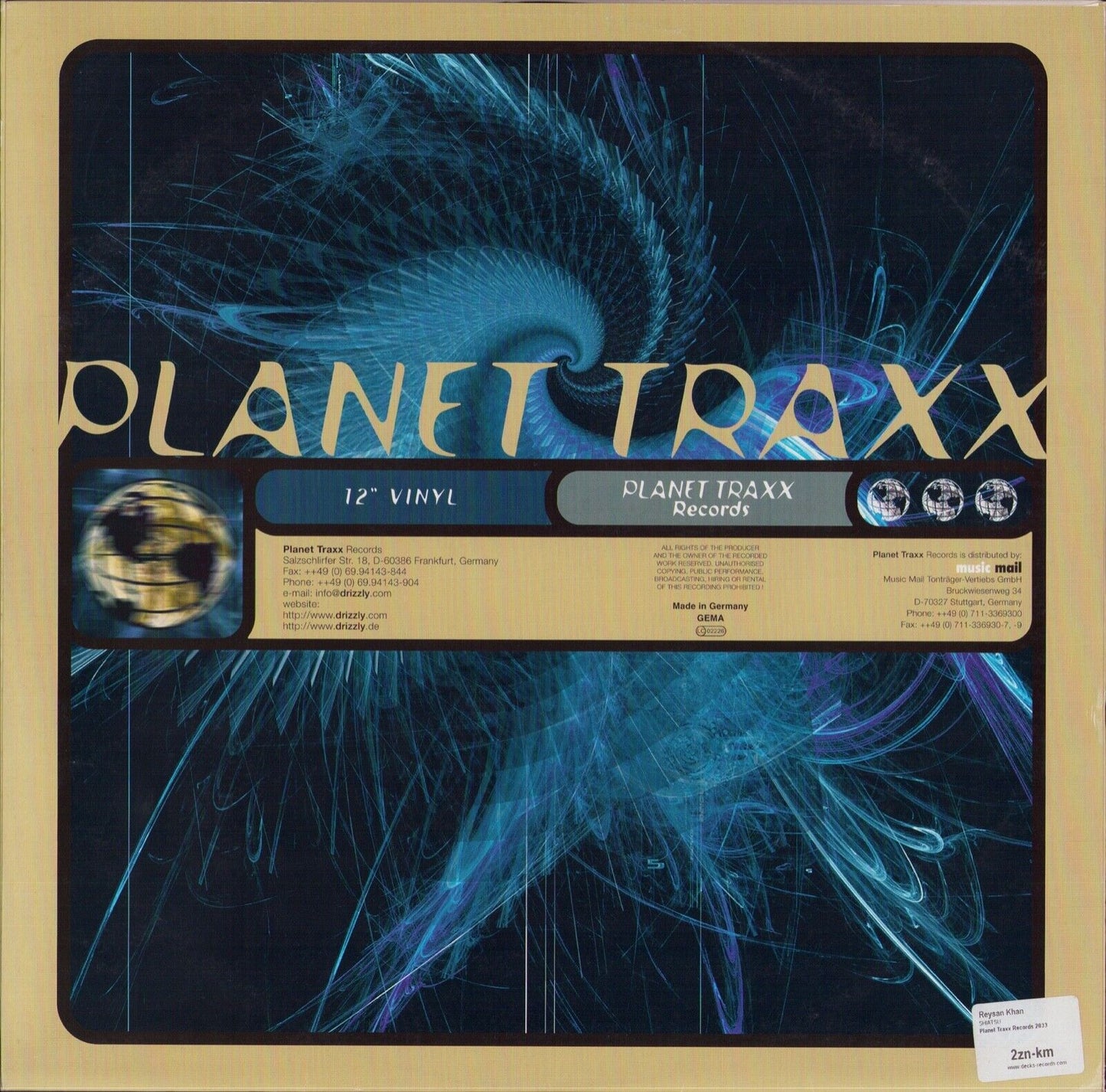 Reysan Khan - Shiatsu Vinyl 12"