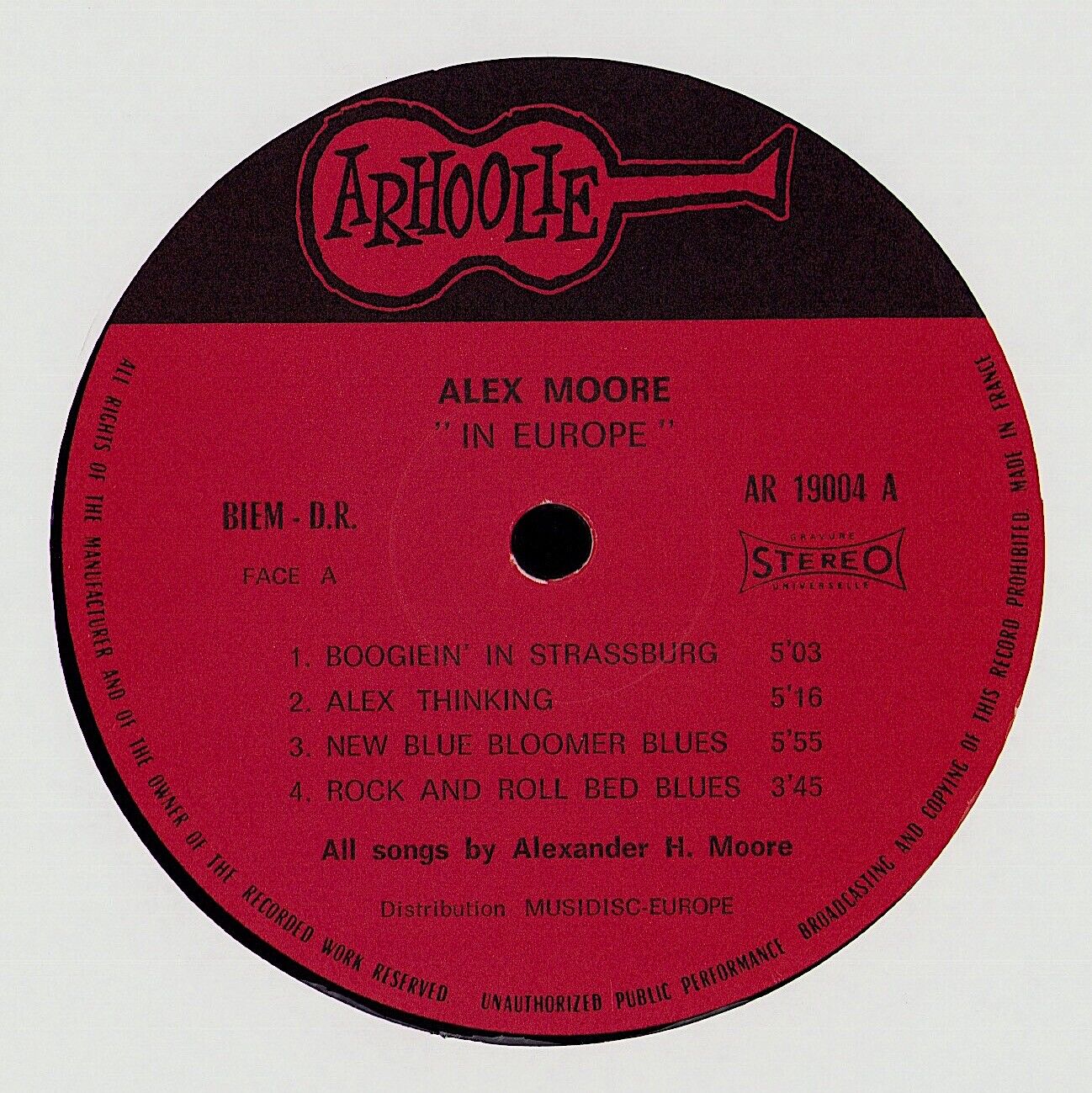 Alex Moore - In Europe Vinyl LP FR
