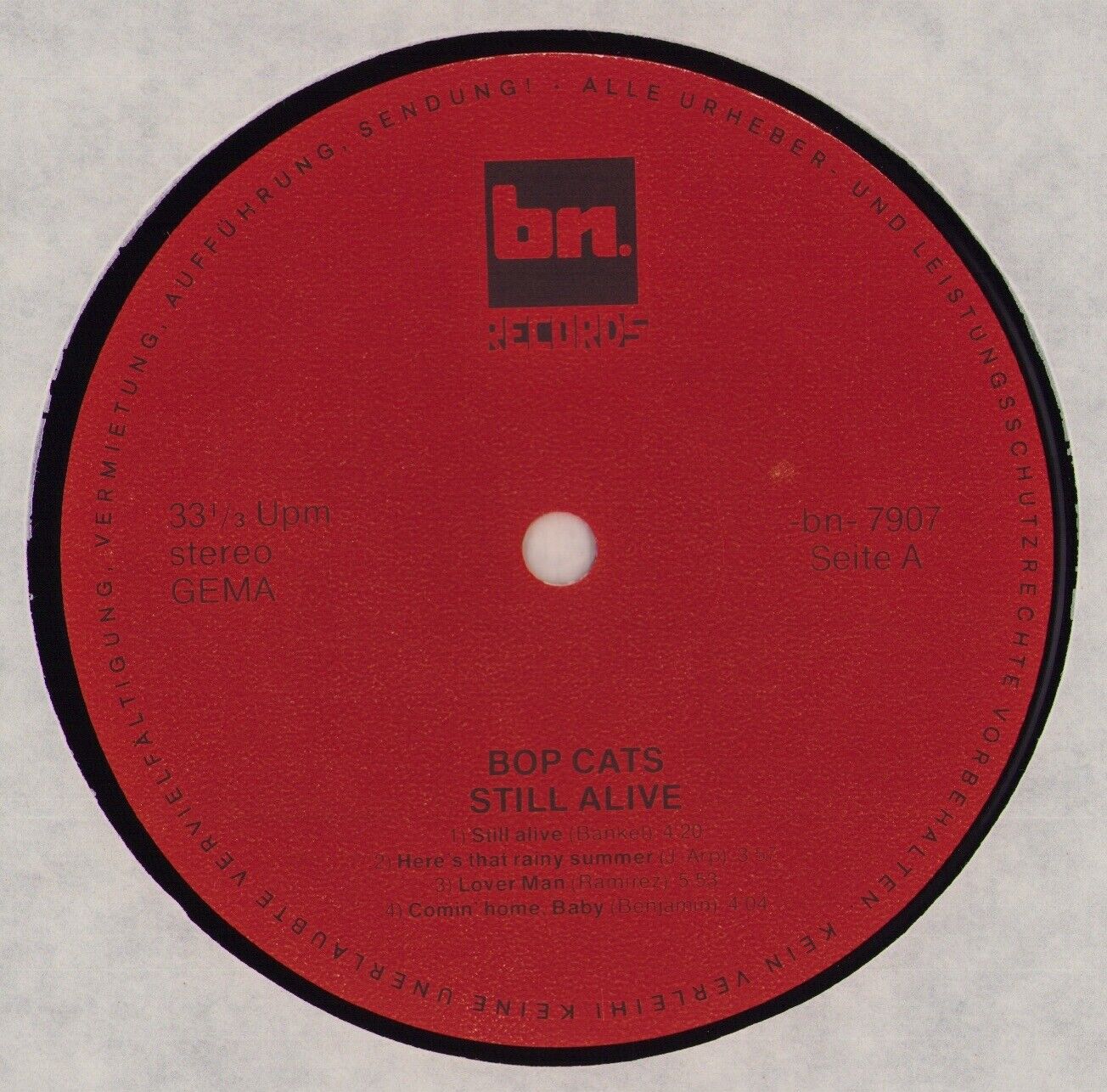 Bop Cats - Still Alive Vinyl LP