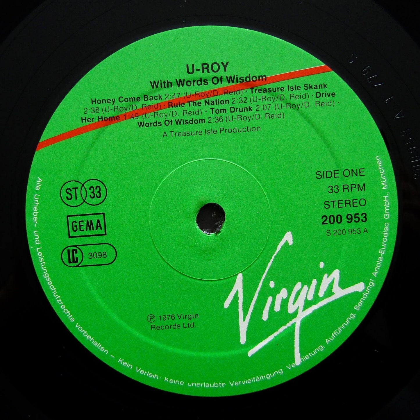 U-Roy - With Words Of Wisdom Vinyl LP