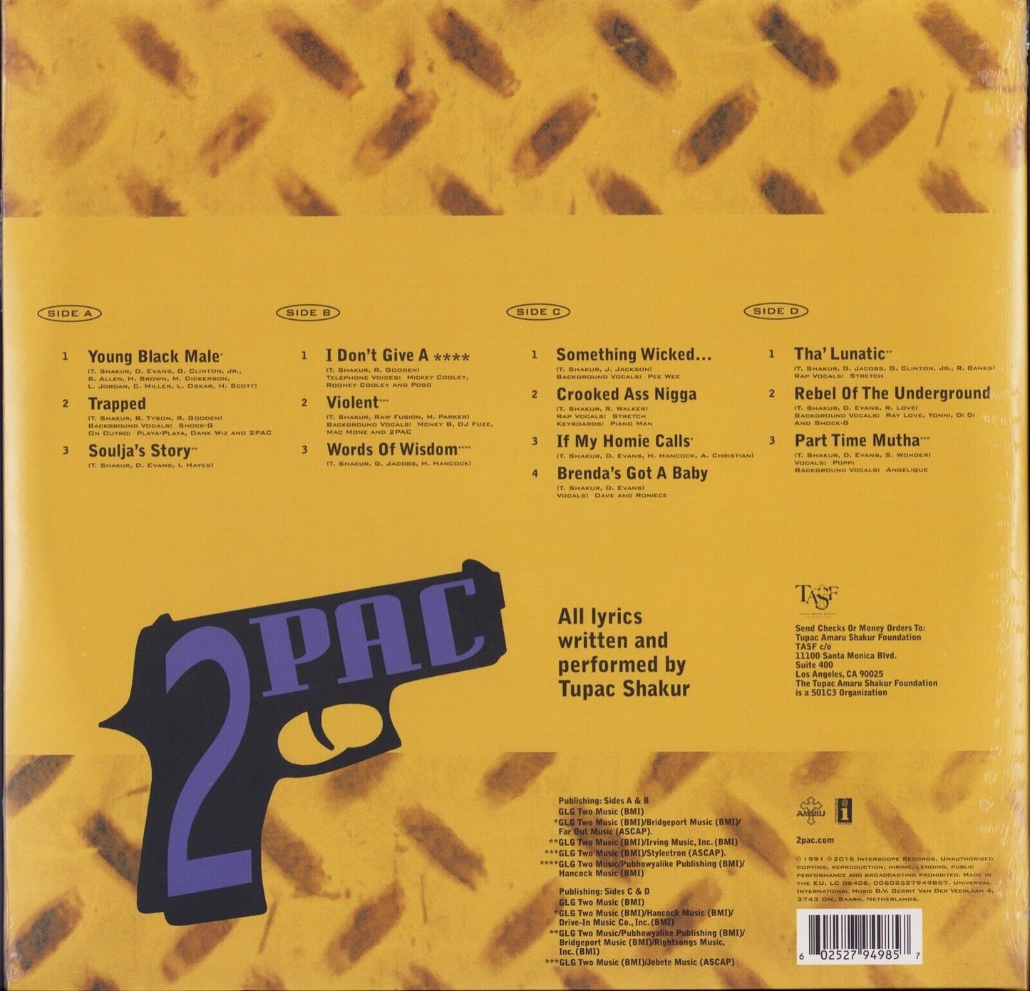 2Pac - 2Pacalypse Now Vinyl 2LP