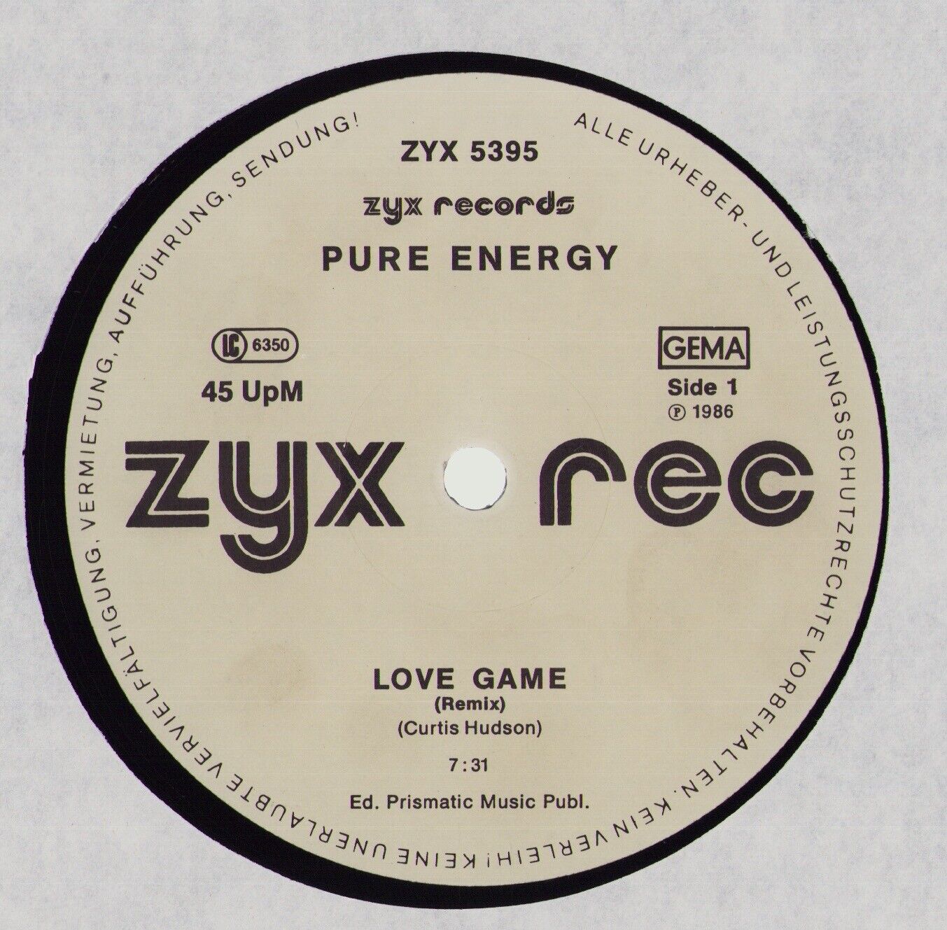 Pure Energy Featuring Lisa Stevens - Love Game Vinyl 12"