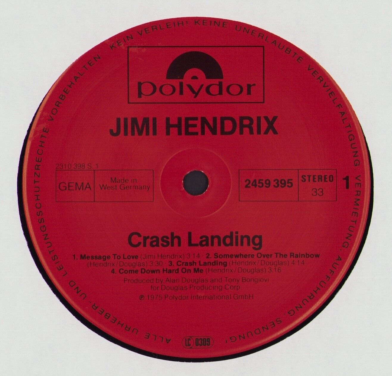 Jimi Hendrix - Crash Landing Vinyl LP