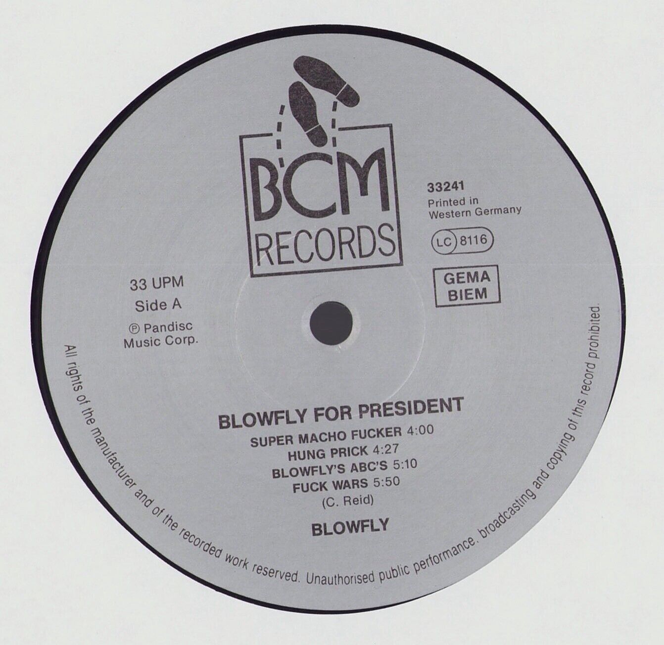 Blowfly – Blowfly For President Vinyl LP