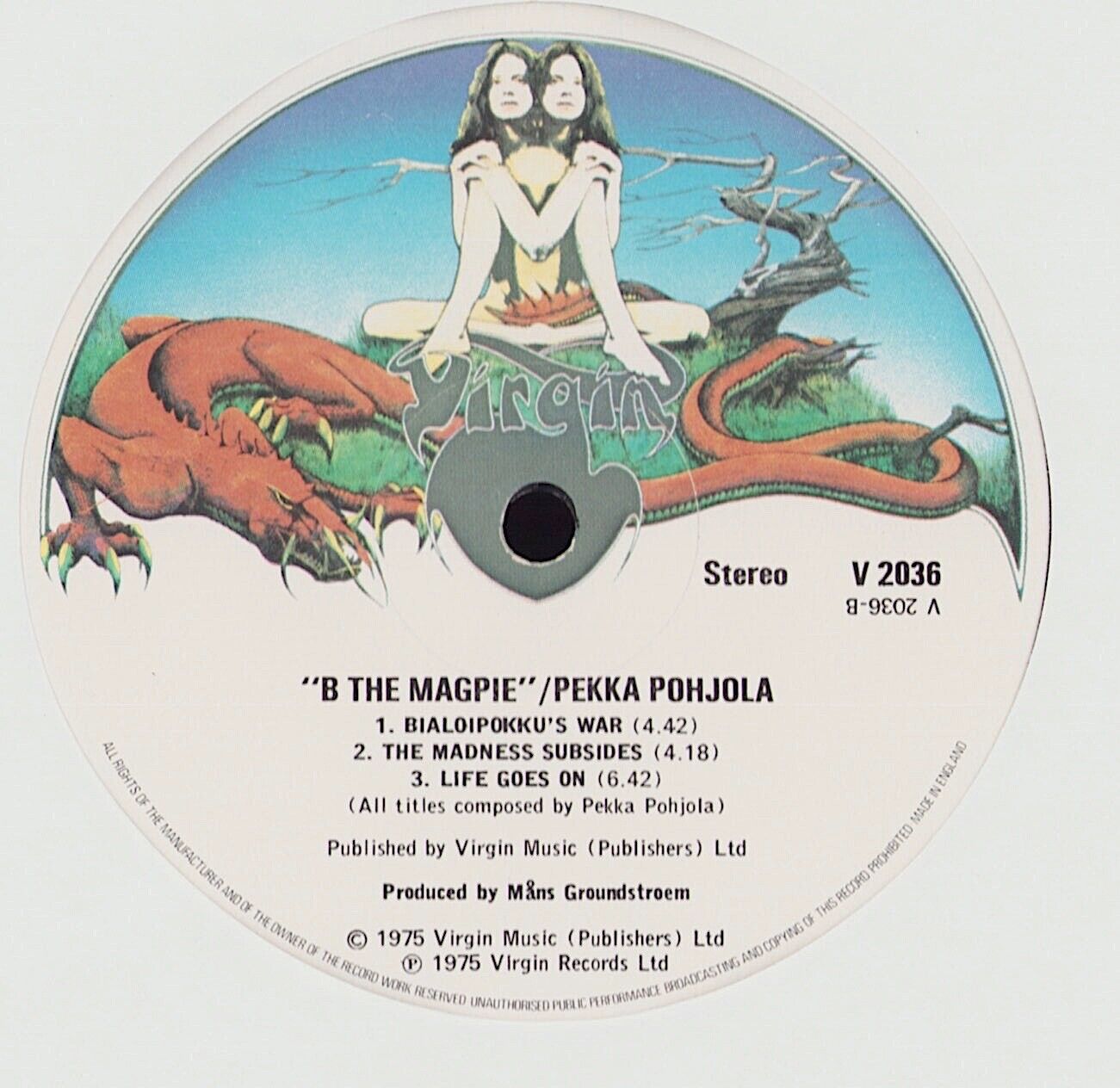 Pekka Pohjola ‎- B The Magpie Vinyl LP
