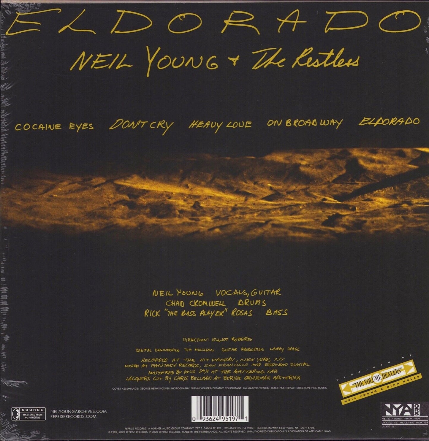 Neil Young + The Restless - Eldorado Vinyl LP