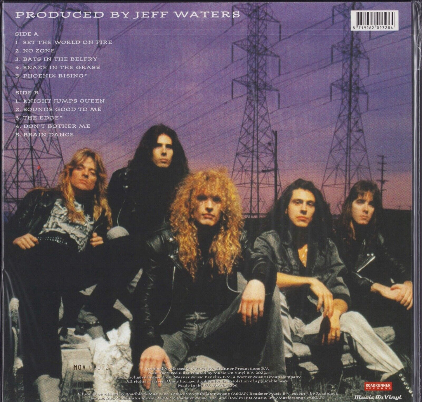 Annihilator - Set The World On Fire Blue Translucent Vinyl LP