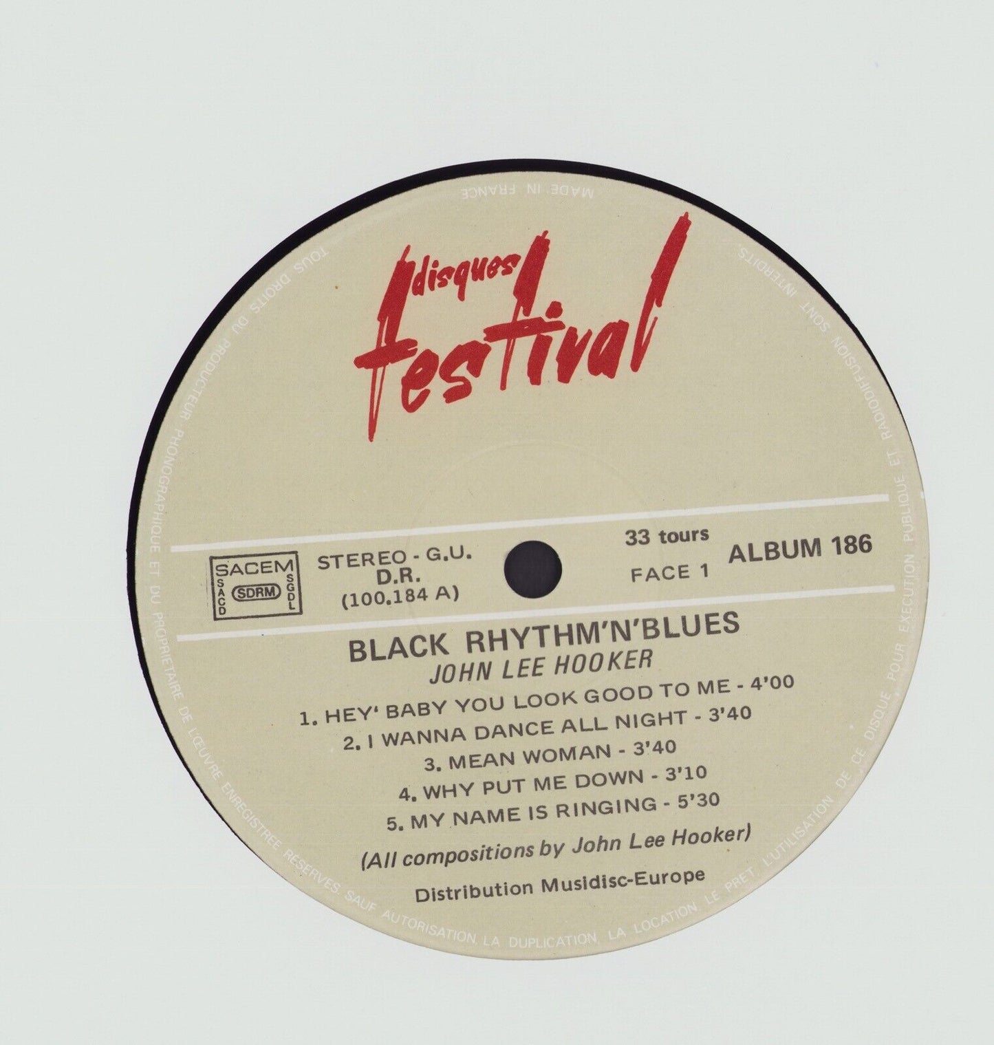 John Lee Hooker - Black Rhythm'n’ Blues Vinyl 2LP