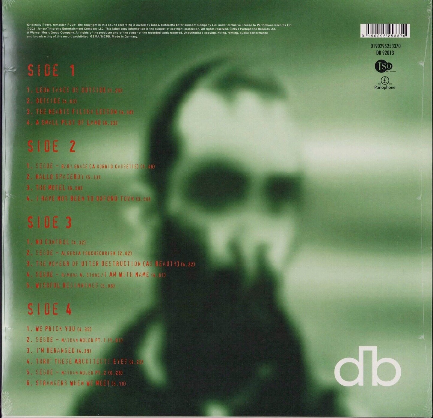 David Bowie - 1. Outside The Nathan Adler Diaries: A Hyper Cycle Vinyl 2LP