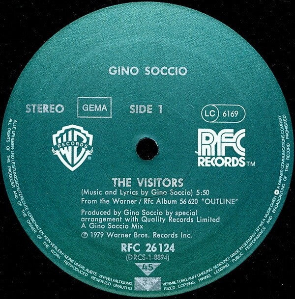 Gino Soccio – The Visitors / Les Visiteurs Vinyl 12"