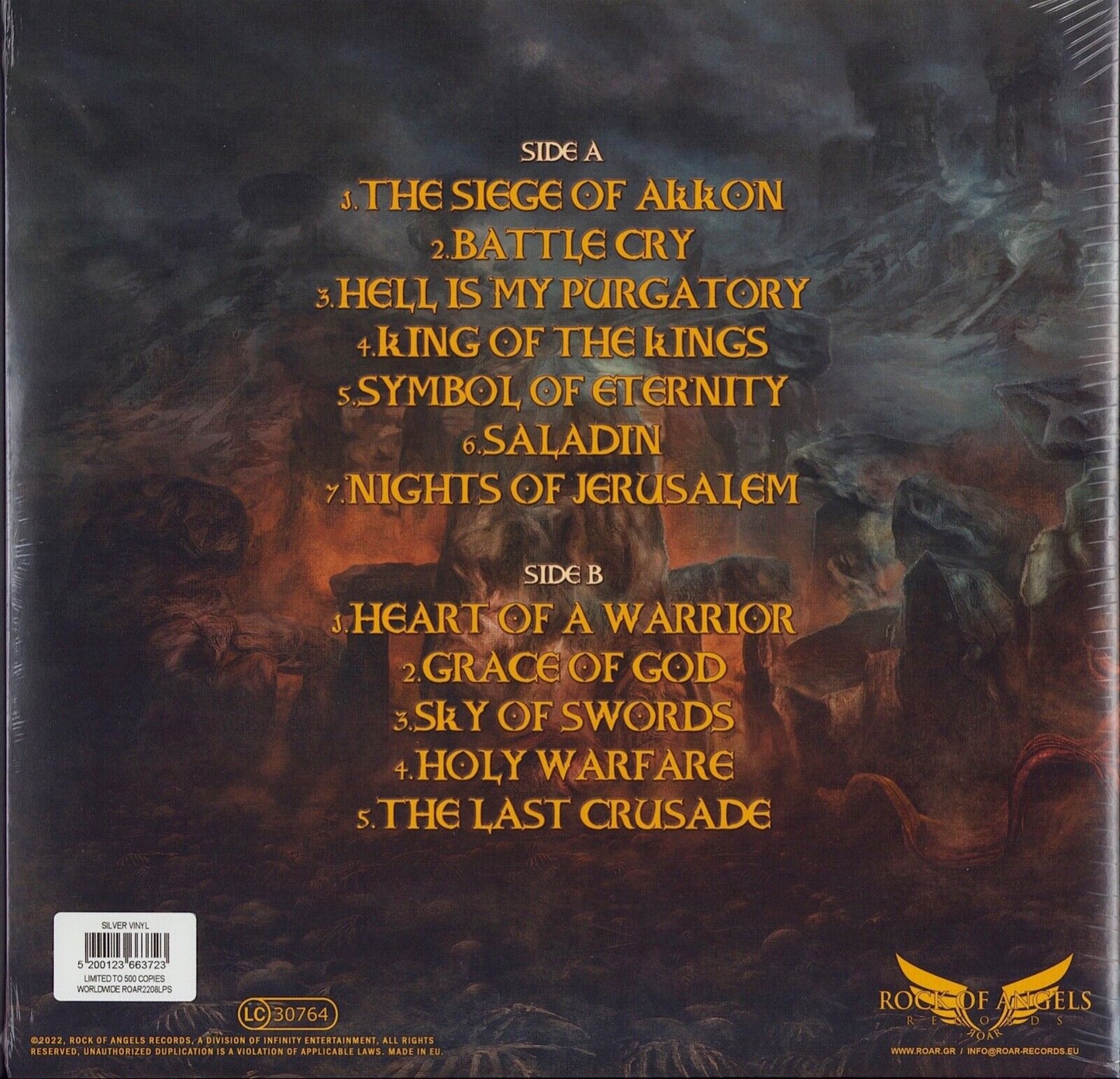 Grave Digger - Symbol of Eternity Silver Vinyl LP Limited Edition