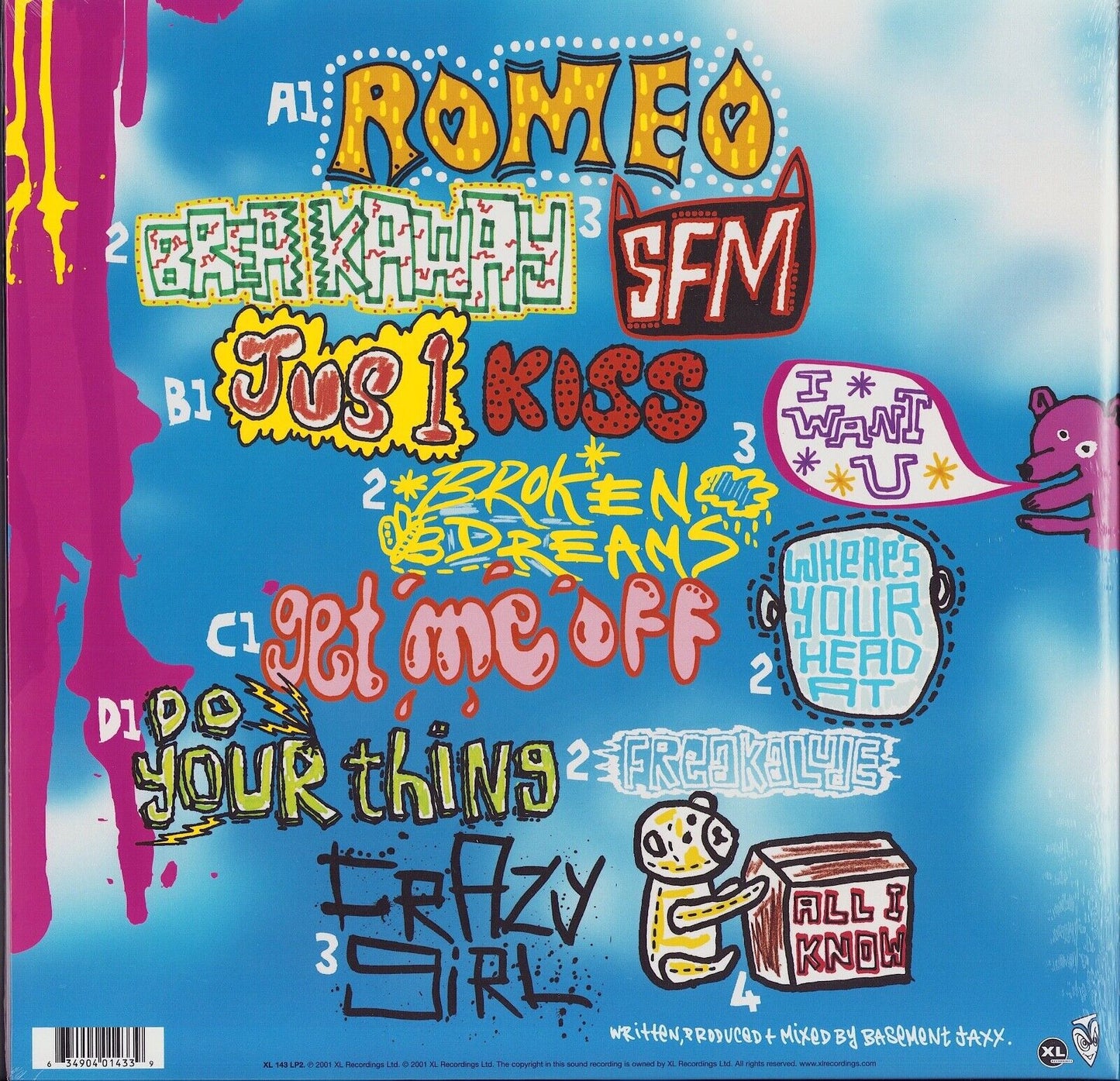 Basement Jaxx – Rooty Pink & Blue Vinyl 2LP