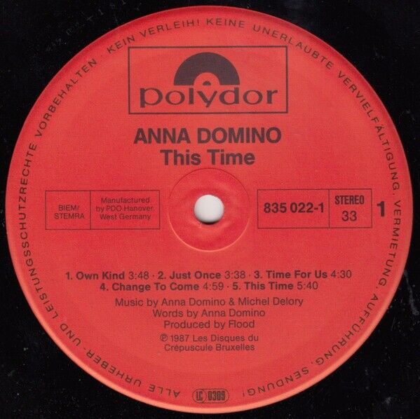 Anna Domino - This Time Vinyl LP