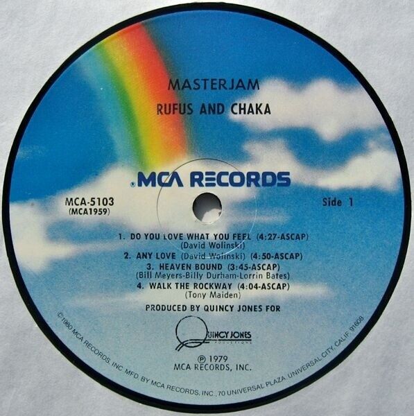 Rufus & Chaka - Masterjam Vinyl LP