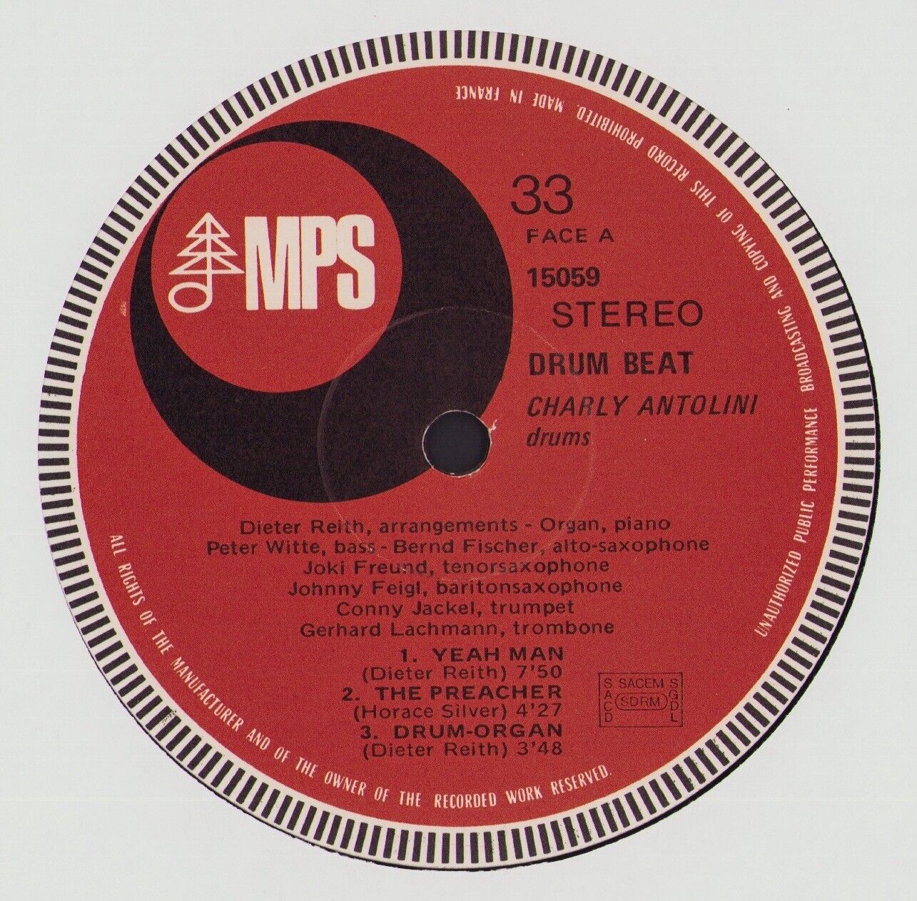 Charly Antolini - Drum Beat Vinyl LP