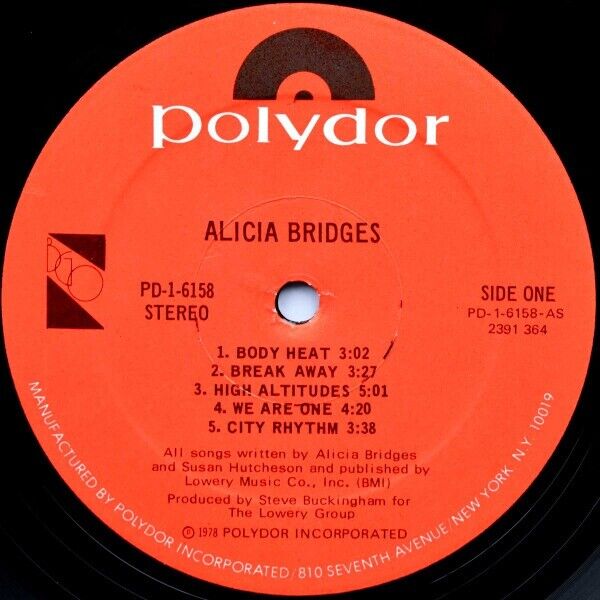 Alicia Bridges - Alicia Bridges Vinyl LP