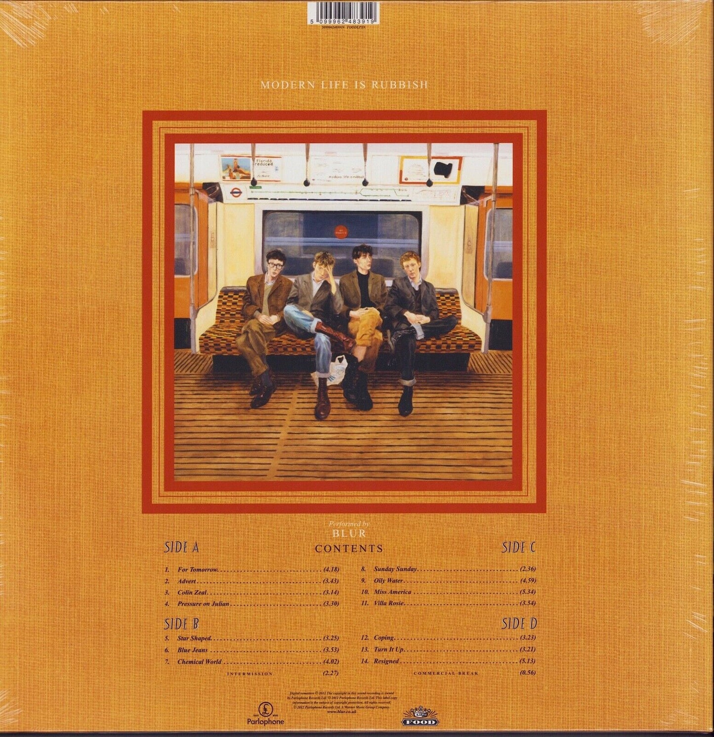 Blur - Modern Life Is Rubbish Vinyl 2LP