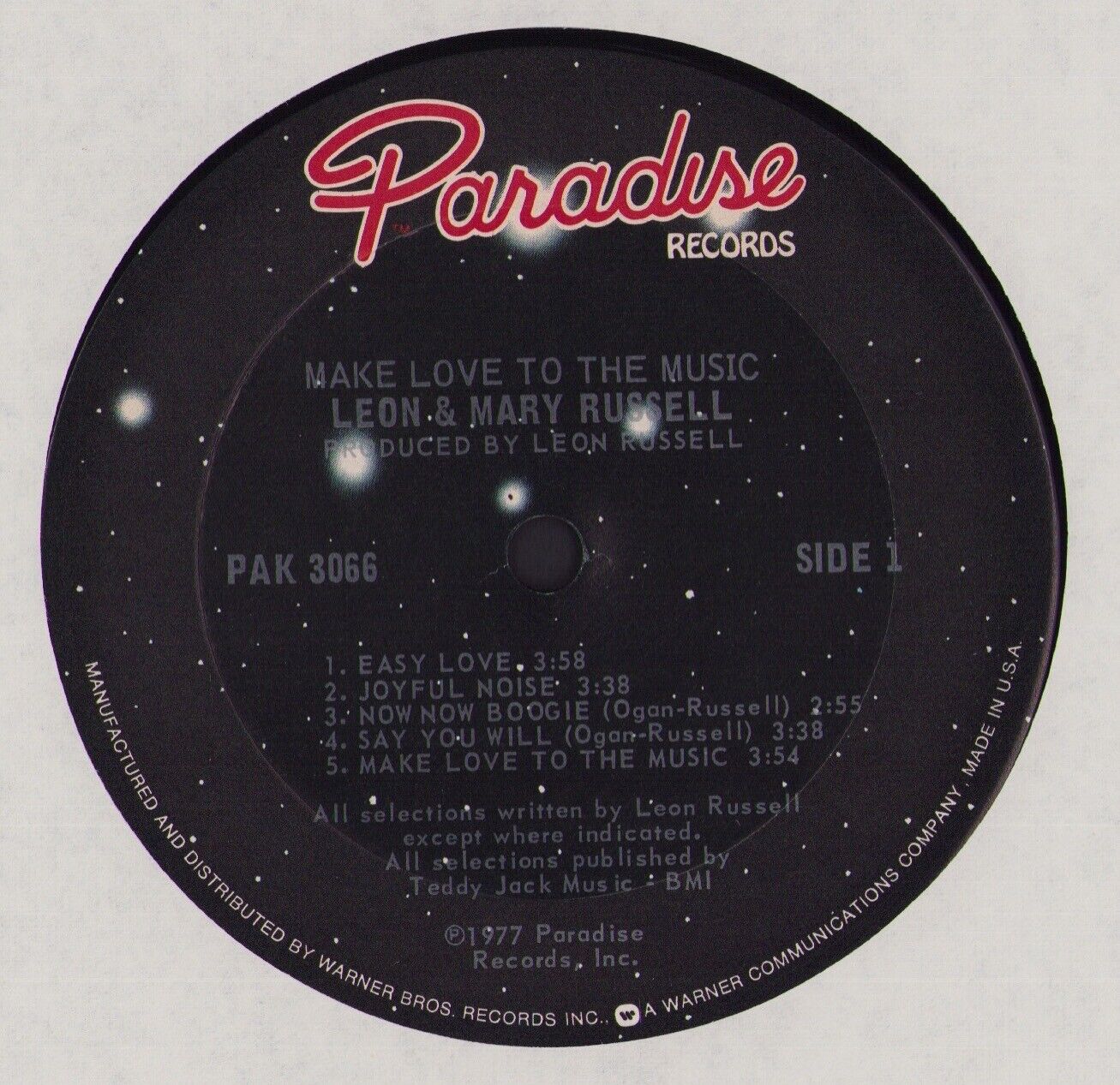 Leon & Mary Russell - Make Love To The Music Vinyl LP