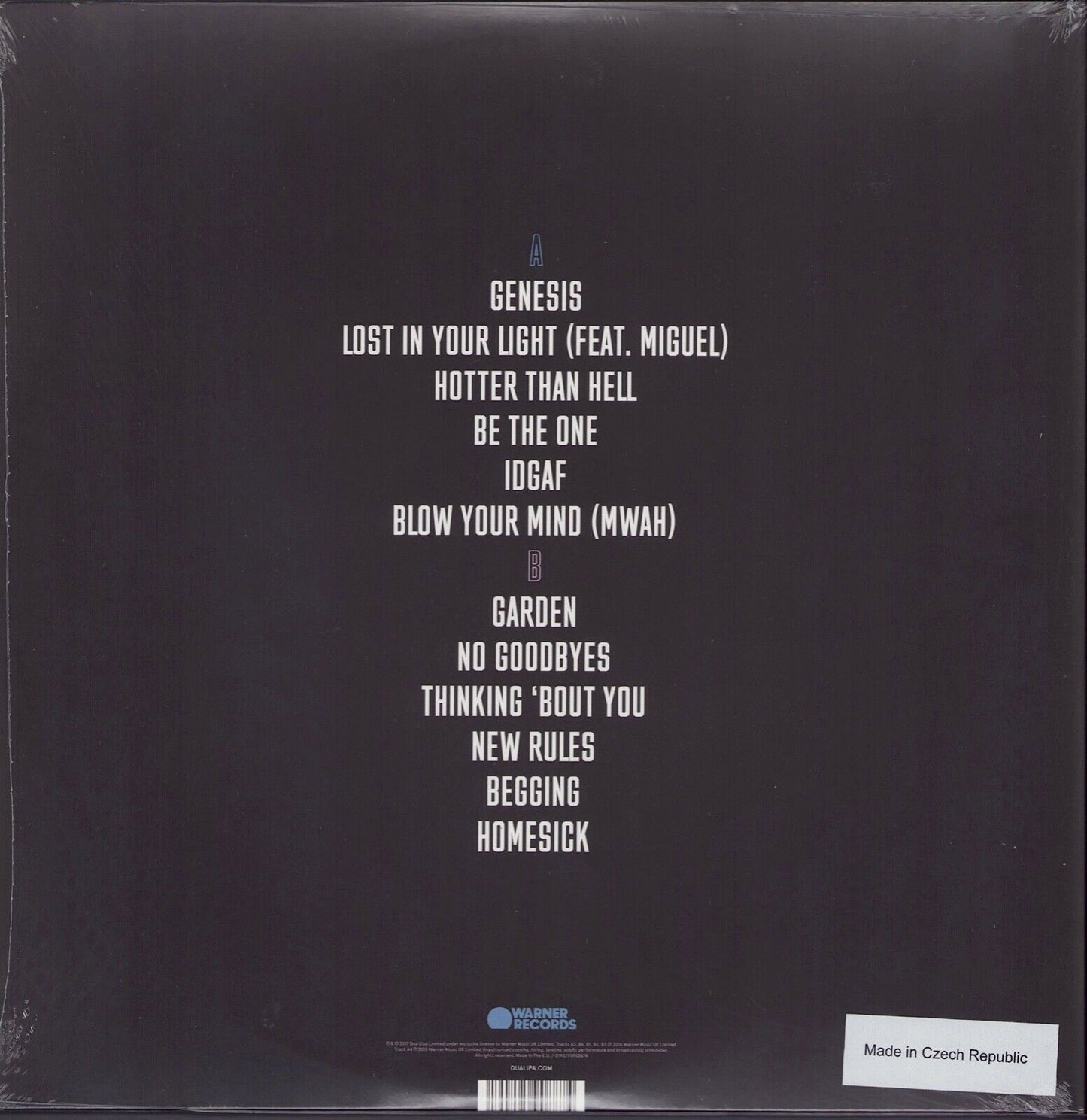 Dua Lipa - Dua Lipa Vinyl LP