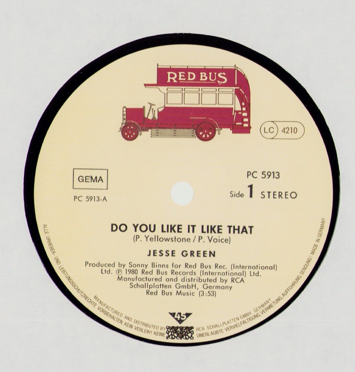 Jesse Green - Do You Like It Like That Vinyl 12"