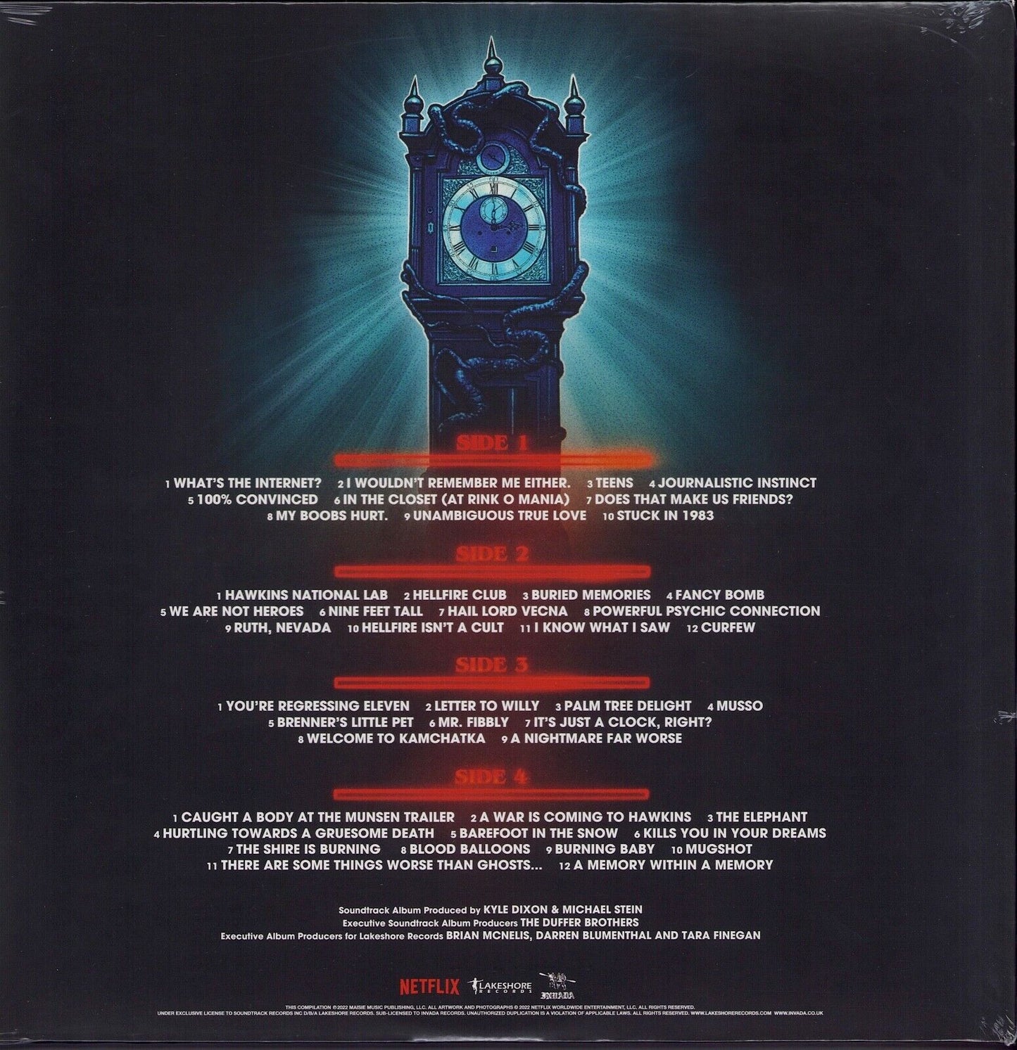 Kyle Dixon, Michael Stein – Stranger Things 4 - Volume One Original Score From The Netflix Series Black Vinyl 2LP